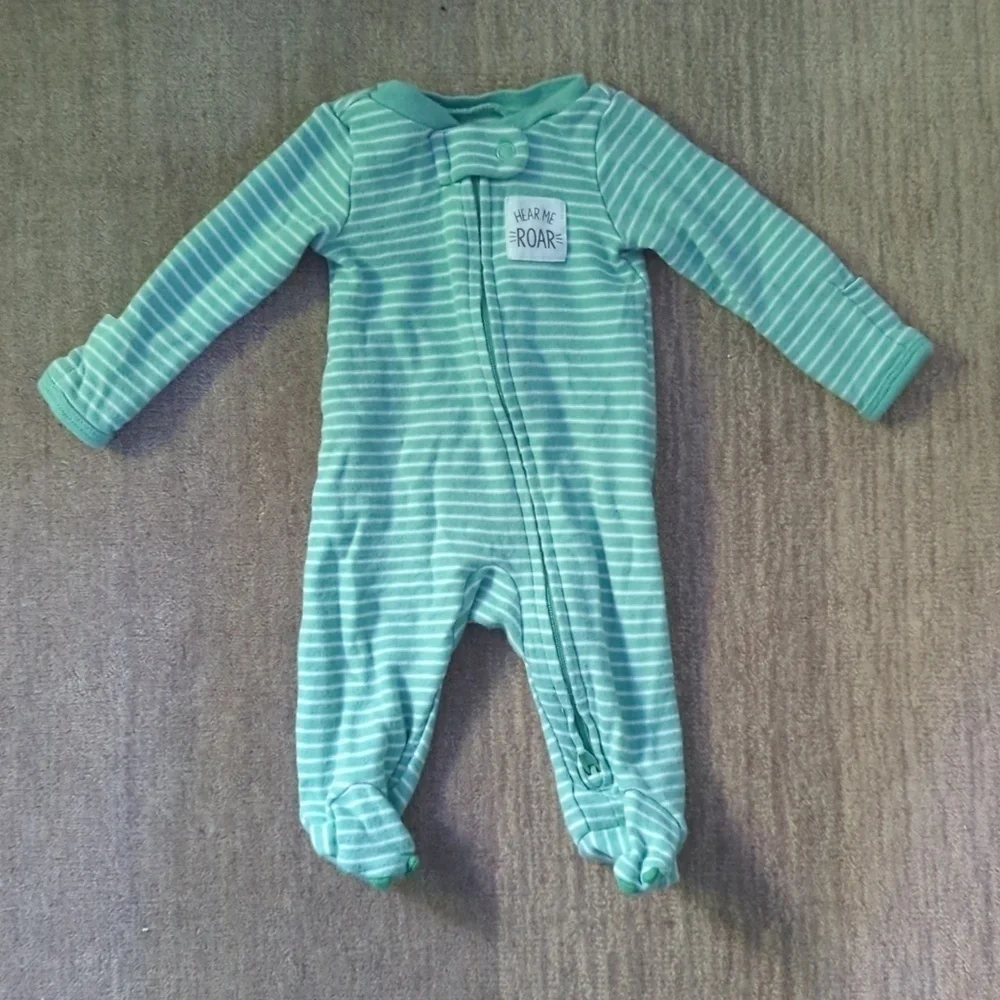 Carter's Preemie 2-Pack 2-Way Zip Cotton Footed Sleep and Plays